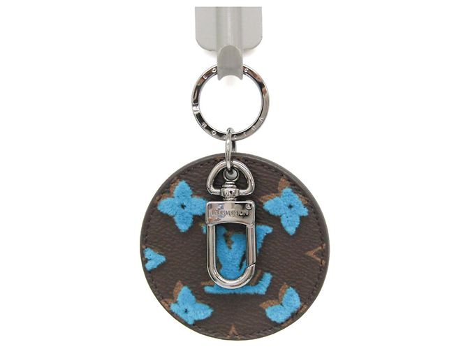 Portachiavi Charm Borsa Illustrazione Louis Vuitton Marrone Blu - vista 4