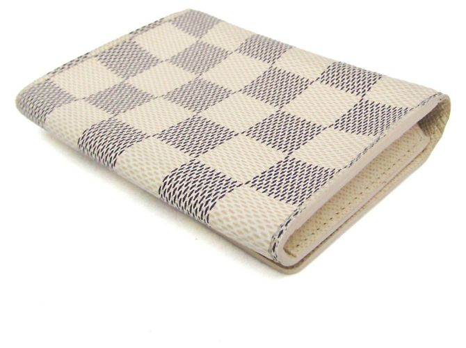 Tarjetero Louis Vuitton Damier Azur Blanco roto - vista 2