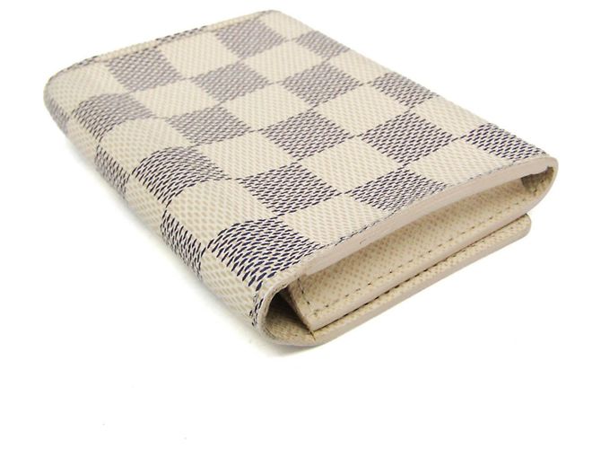 Tarjetero Louis Vuitton Damier Azur Blanco roto - vista 5