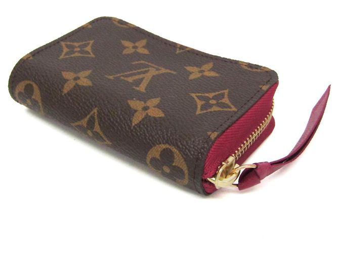Tarjetero Monogram Zippy Louis Vuitton Castaño Fucsia - vista 2