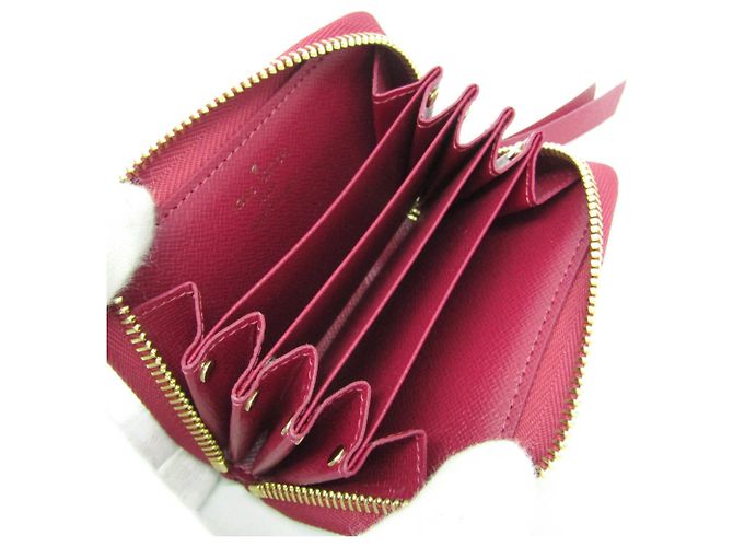 Tarjetero Monogram Zippy Louis Vuitton Castaño Fucsia - vista 3