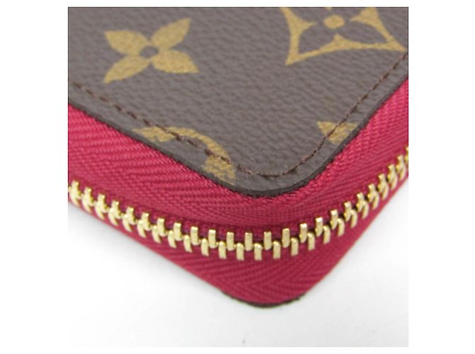 Tarjetero Monogram Zippy Louis Vuitton Castaño Fucsia - vista 4