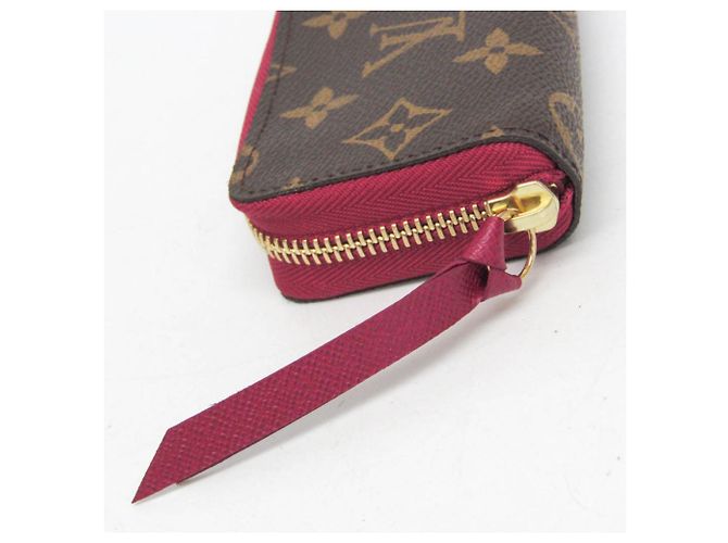 Tarjetero Monogram Zippy Louis Vuitton Castaño Fucsia - vista 6