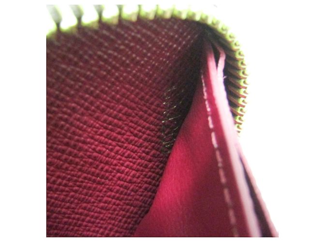 Portafoglio Louis Vuitton Monogram Clemence Marrone Fuschia - vista 12