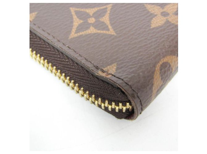 Portafoglio Louis Vuitton Monogram Clemence Marrone Fuschia - vista 5
