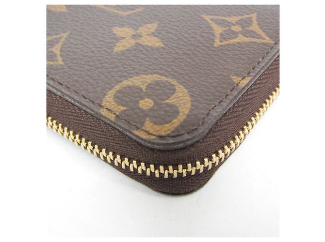 Louis Vuitton Monogram Zippy Coin Purse M60067 Castaño - vista 4
