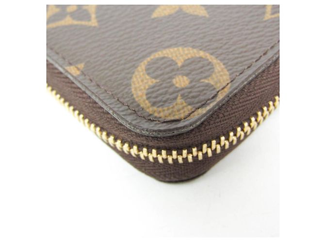 Louis Vuitton Monogram Zippy Coin Purse M60067 Castaño - vista 5