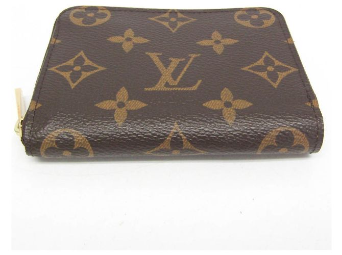 Louis Vuitton Monogram Zippy Coin Purse M60067 Castaño - vista 6