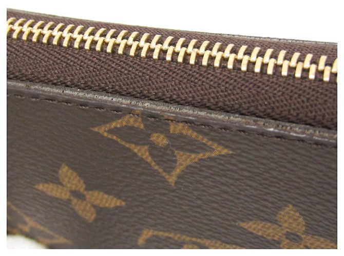 Louis Vuitton Monogram Zippy Coin Purse M60067 Castaño - vista 8