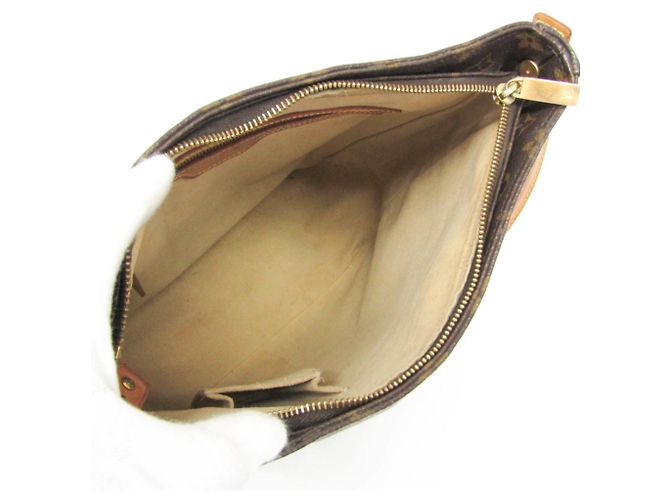 Borsa a tracolla Louis Vuitton Monogram Looping GM M51145 Marrone - vista 12