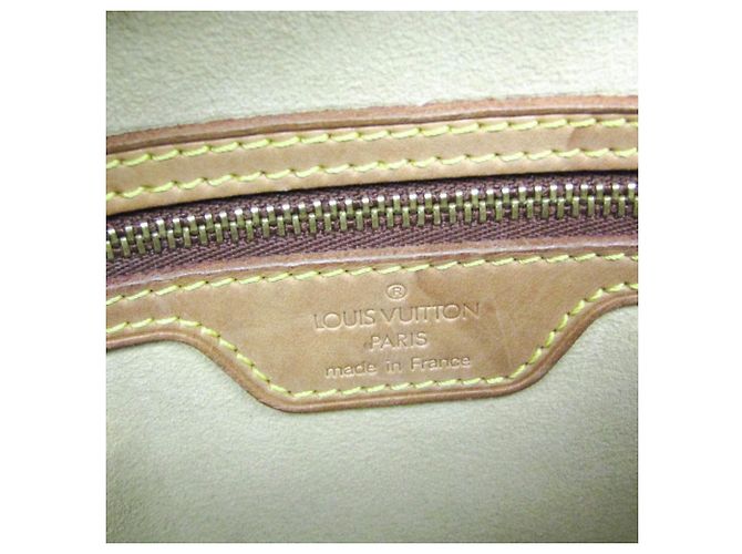 Borsa a tracolla Louis Vuitton Monogram Looping GM M51145 Marrone - vista 15