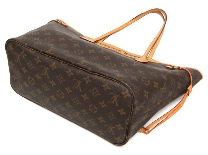 Borsa Tote Louis Vuitton Monogram Neverfull MM Marrone - vista 2