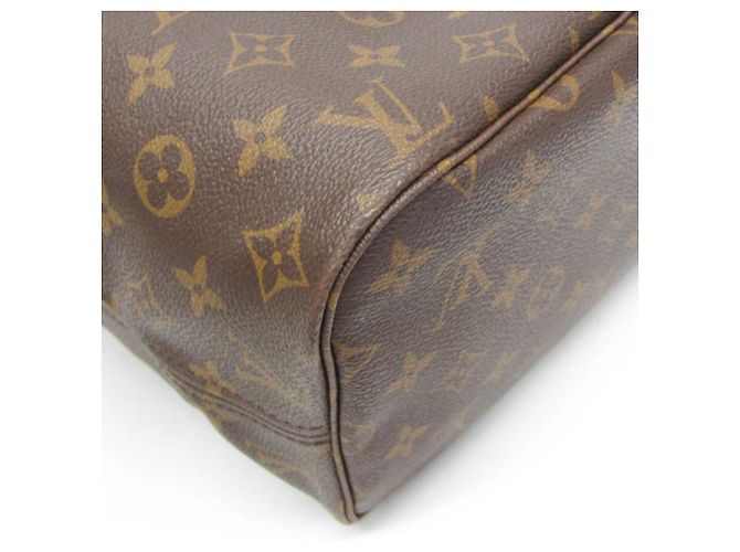 Borsa Tote Louis Vuitton Monogram Neverfull MM Marrone - vista 3