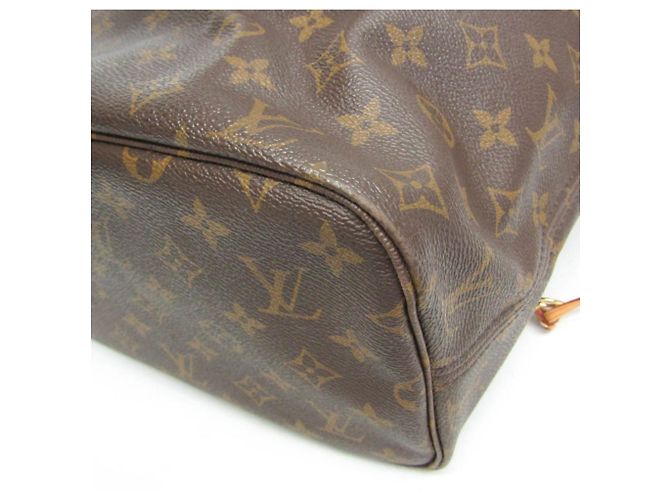 Borsa Tote Louis Vuitton Monogram Neverfull MM Marrone - vista 4