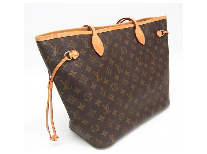 Borsa Tote Louis Vuitton Monogram Neverfull MM Marrone - vista 6