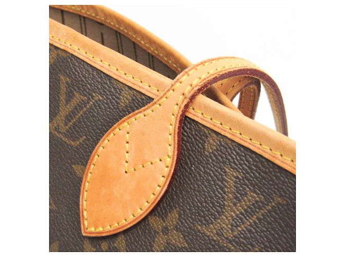Borsa Tote Louis Vuitton Monogram Neverfull MM Marrone - vista 9