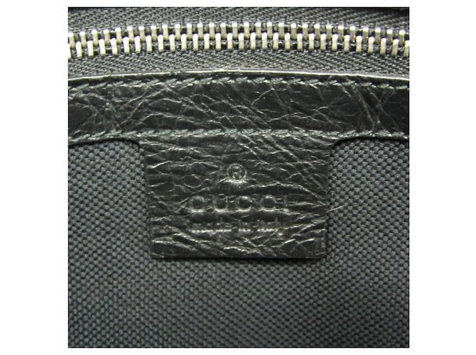 Clutch in pelle con logo Interlocking Gucci Nero - vista 10