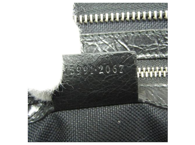 Clutch in pelle con logo Interlocking Gucci Nero - vista 11