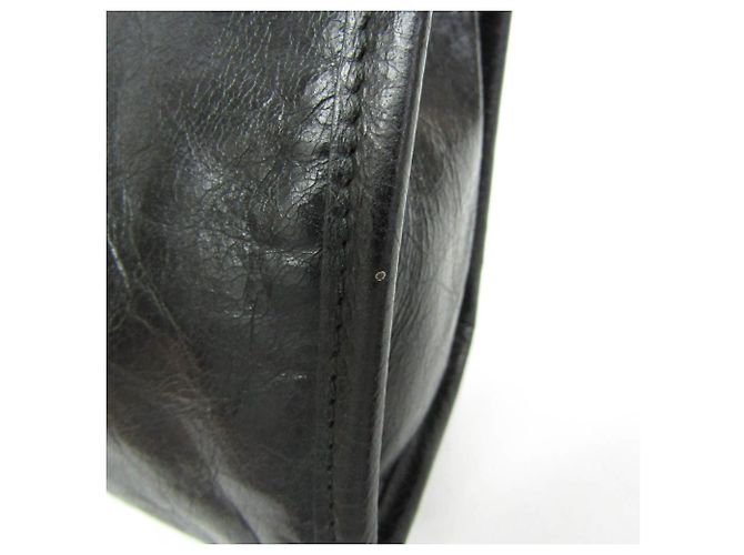 Clutch in pelle con logo Interlocking Gucci Nero - vista 6