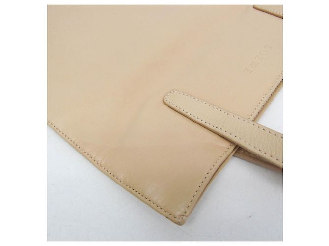 Bolso Tote Loewe pequeño beige de piel - vista 14