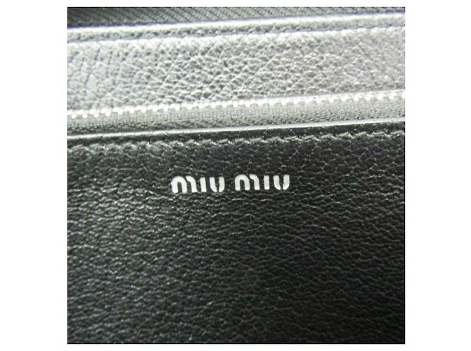 Cartera larga Miu Miu Madras City Negro - vista 13