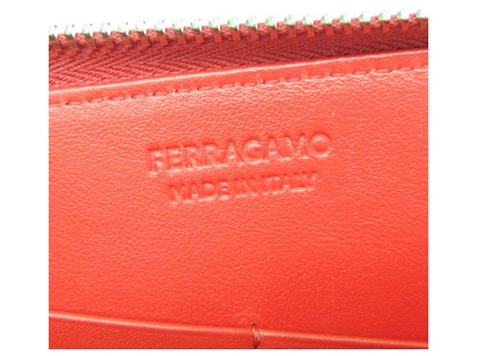Cartera bi-fold de charol rojo Salvatore Ferragamo Roja - vista 14