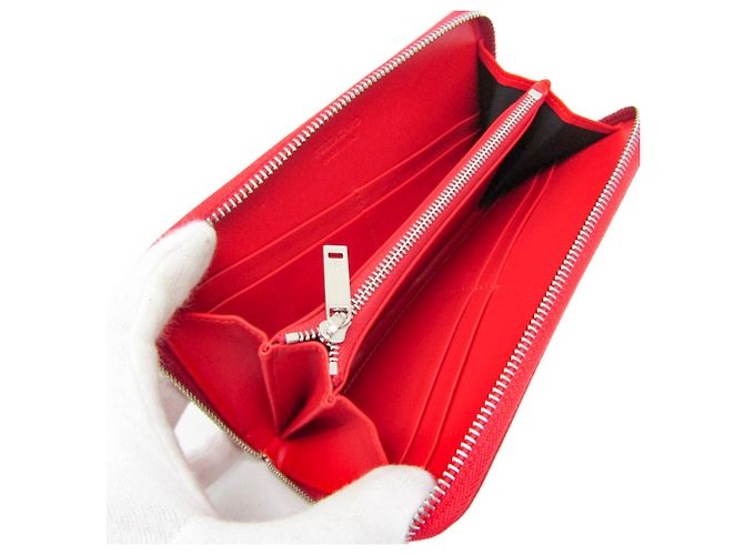Cartera bi-fold de charol rojo Salvatore Ferragamo Roja - vista 4