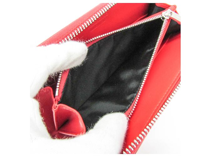 Cartera bi-fold de charol rojo Salvatore Ferragamo Roja - vista 5
