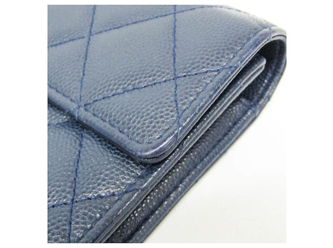 Chanel Matelasse Coco Rock Long Wallet Marineblau - Ansicht 11