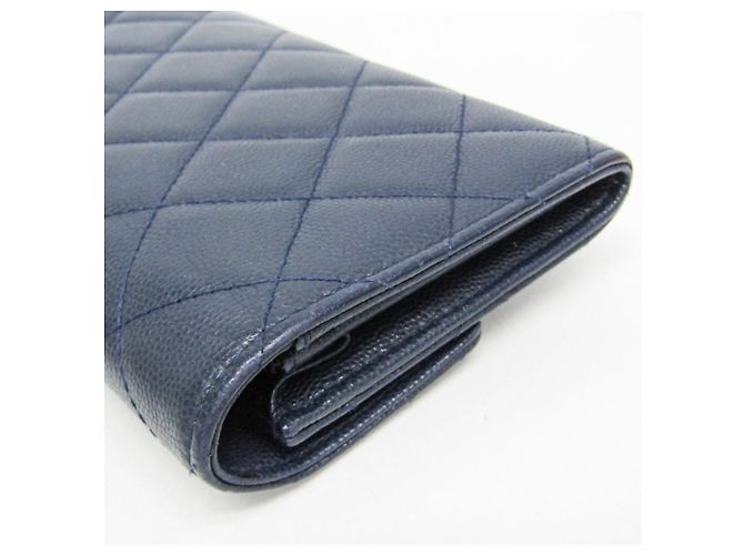 Chanel Matelasse Coco Rock Long Wallet Marineblau - Ansicht 6