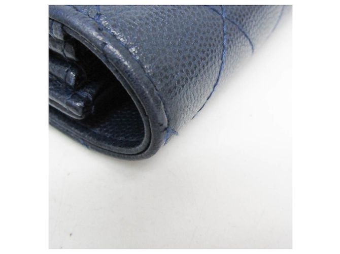 Chanel Matelasse Coco Rock Long Wallet Marineblau - Ansicht 7