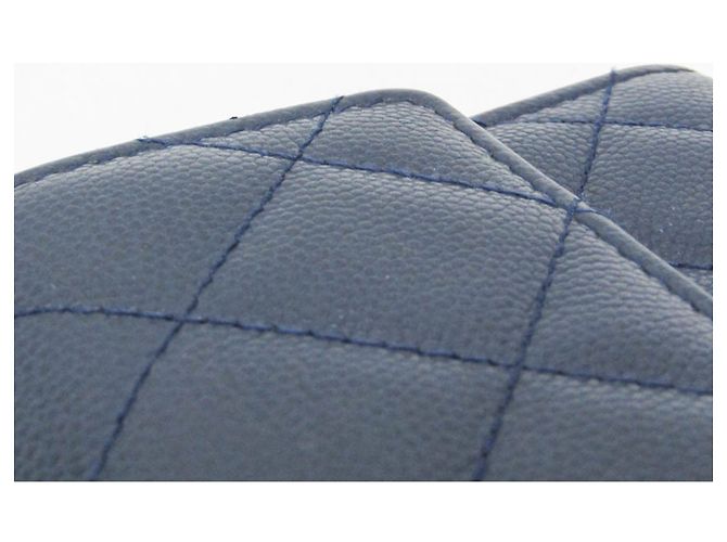 Chanel Matelasse Coco Rock Long Wallet Marineblau - Ansicht 8