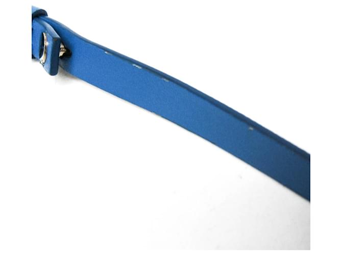 Prada Saffiano Lock 2ZH098 Mini Pouch Blu - vista 11