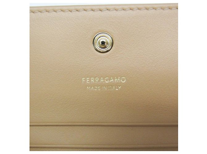 Cartera de cuero con cierre de doble pliegue Gancini de Salvatore Ferragamo - vista 14