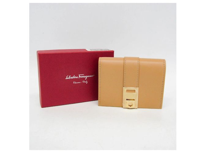 Cartera de cuero con cierre de doble pliegue Gancini de Salvatore Ferragamo - vista 2