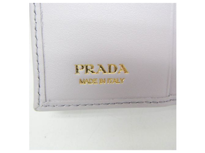 Cartera de cuero para mujer Prada 1ML050 Púrpura - vista 12