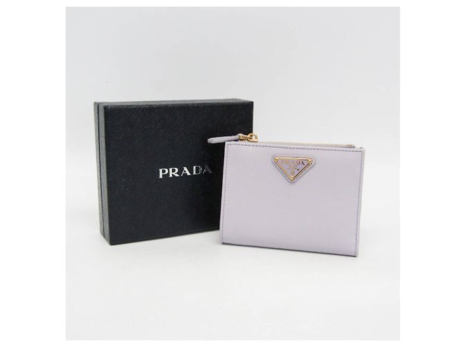 Cartera de cuero para mujer Prada 1ML050 Púrpura - vista 2