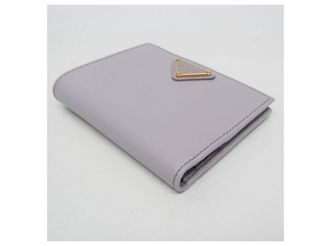 Cartera de cuero para mujer Prada 1ML050 Púrpura - vista 7