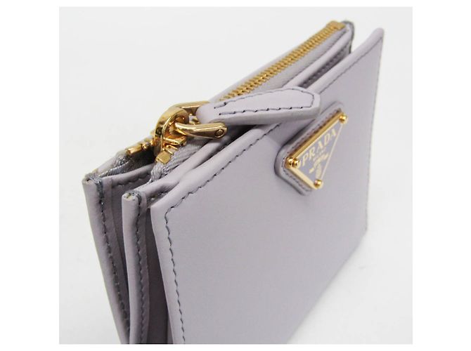 Cartera de cuero para mujer Prada 1ML050 Púrpura - vista 8