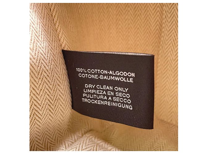 Hermès Pochette Kara Hermes in tela beige - vista 11
