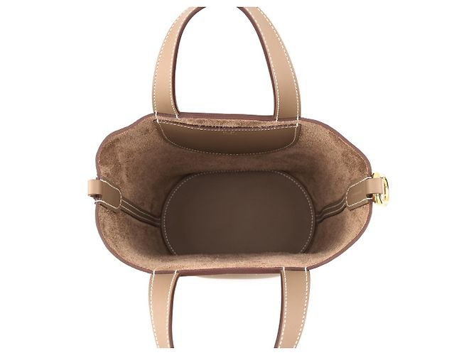 Hermès Borsa Tote Hermes Kara In the Loop 18 in Etoupe Gray Taupe - vista 5