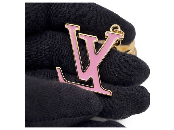 Portachiavi in tela Monogram Louis Vuitton Marrone Rosa - vista 7