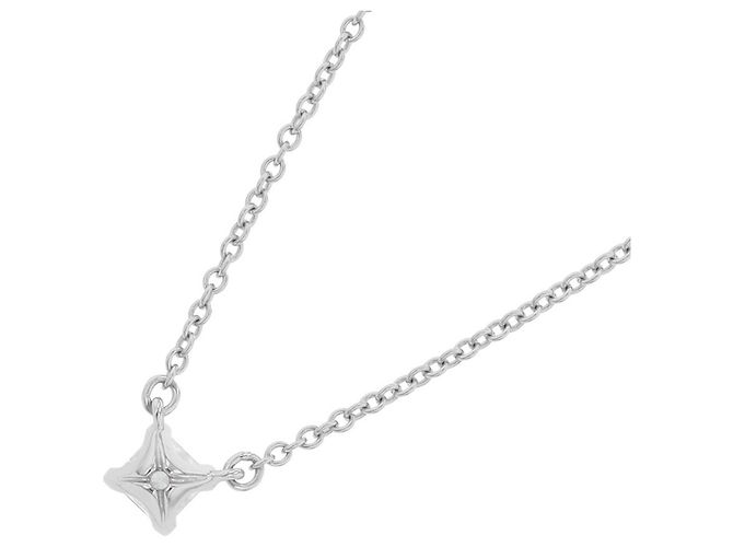 Collana solitaire Tiffany & Co. con diamante quadrato - vista 3