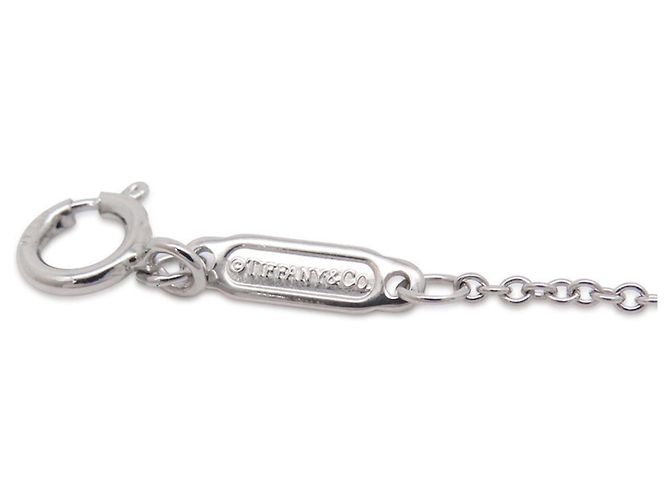 Collana solitaire Tiffany & Co. con diamante quadrato - vista 7