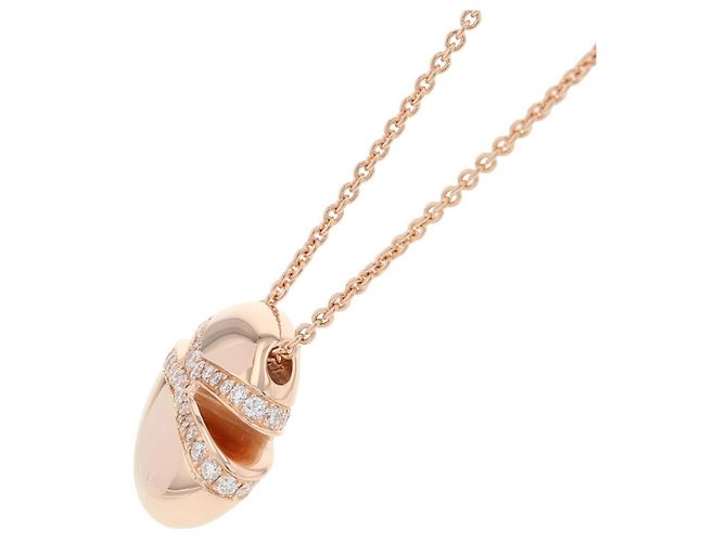 Bulgari Collana in oro rosa Bvlgari con diamanti a cabochon - vista 2