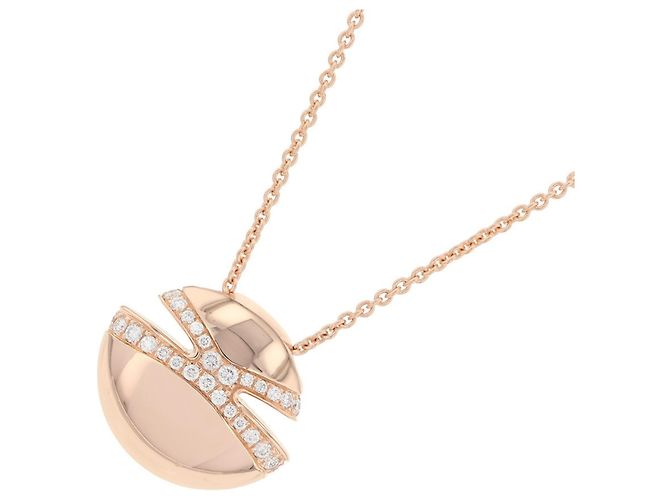 Bulgari Collana in oro rosa Bvlgari con diamanti a cabochon - vista 3