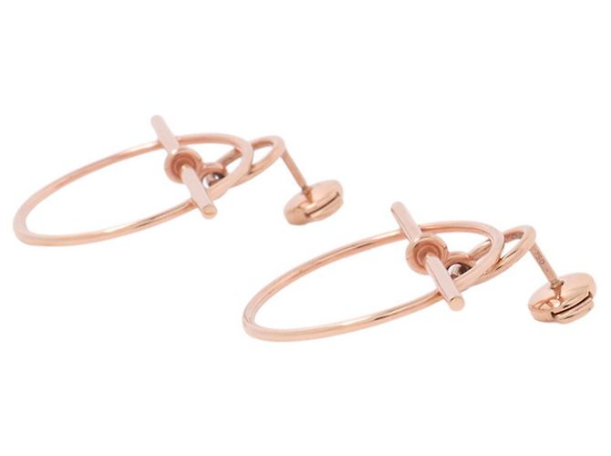 Hermès Pendientes Kara Stud en oro rosa de 18K Hermes - vista 2