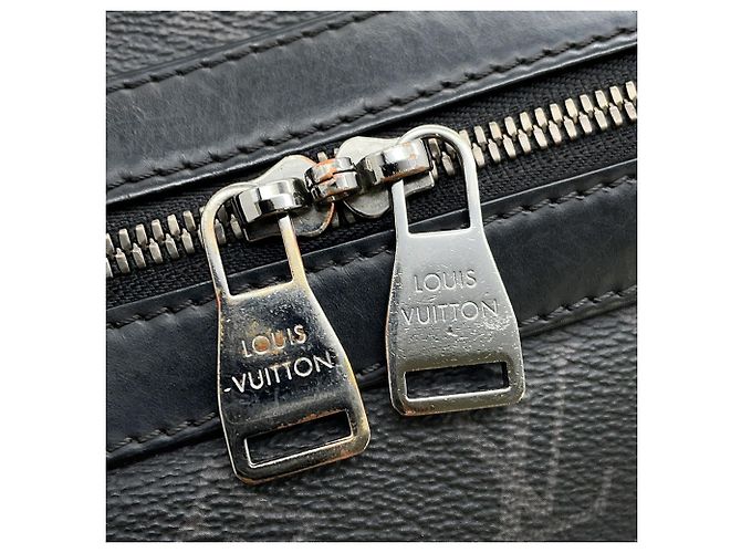 Borsa Tote Louis Vuitton Monogram Eclipse Apollo All Day Nero - vista 12