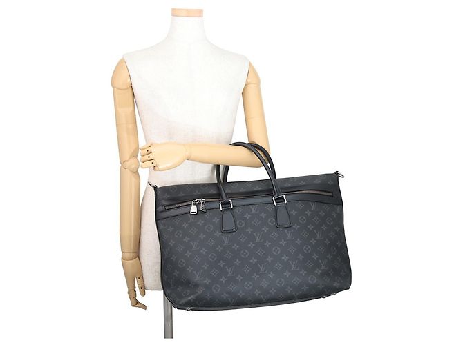 Borsa Tote Louis Vuitton Monogram Eclipse Apollo All Day Nero - vista 4