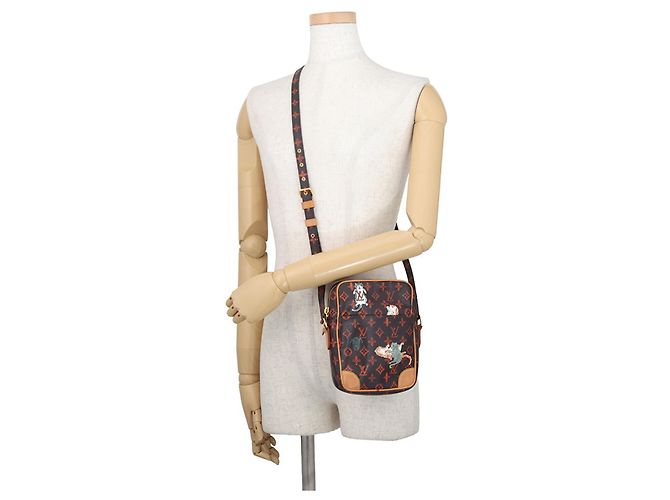 Borsa a Spalla Louis Vuitton Monogram Marrone Arancione - vista 5
